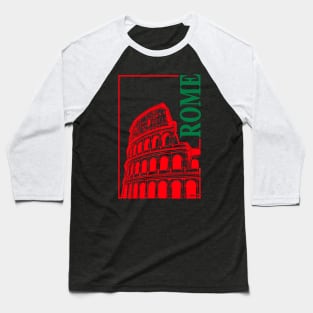 Rome, Italy Colosseum Baseball T-Shirt